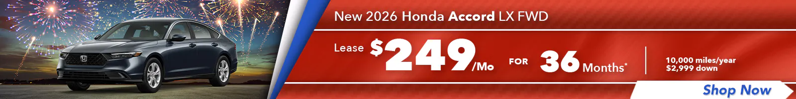 New 2026 Honda Accord LX FWD