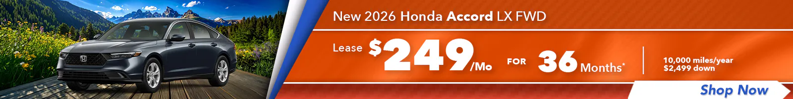 New 2026 Honda Accord LX FWD