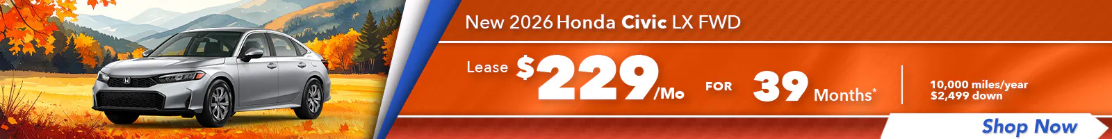 New 2026 Honda Civic LX FWD