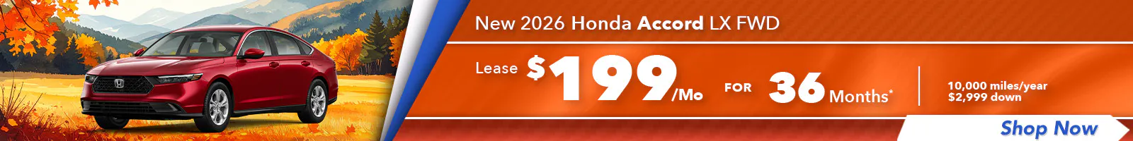 New 2026 Honda Accord LX FWD