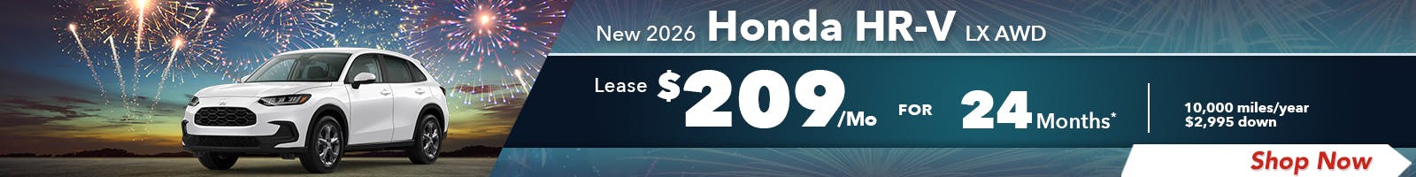 New 2026 Honda HR-V LX AWD