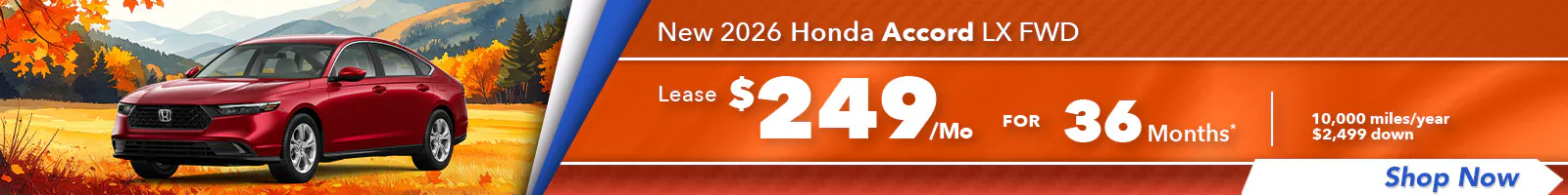 New 2026 Honda Accord LX FWD