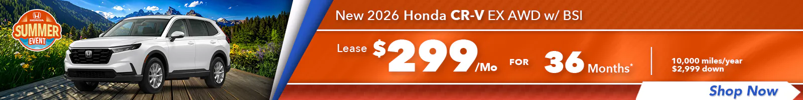 New 2026 Honda CR-V EX AWD w/ BSI