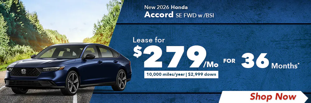 New 2026 Honda Accord SE FWD  w /BSI | Diehl Honda of Massillon