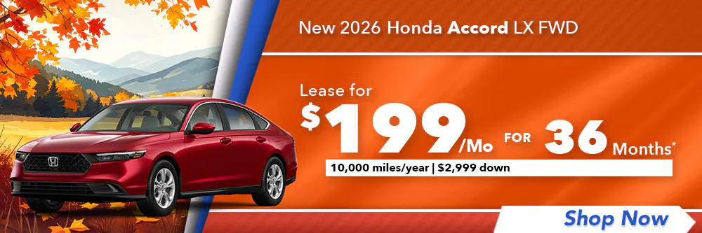 New 2026 Honda Accord LX FWD | Diehl Honda of Massillon