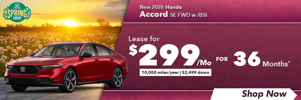 New 2026 Honda Accord SE FWD  w /BSI | Diehl Honda of Massillon