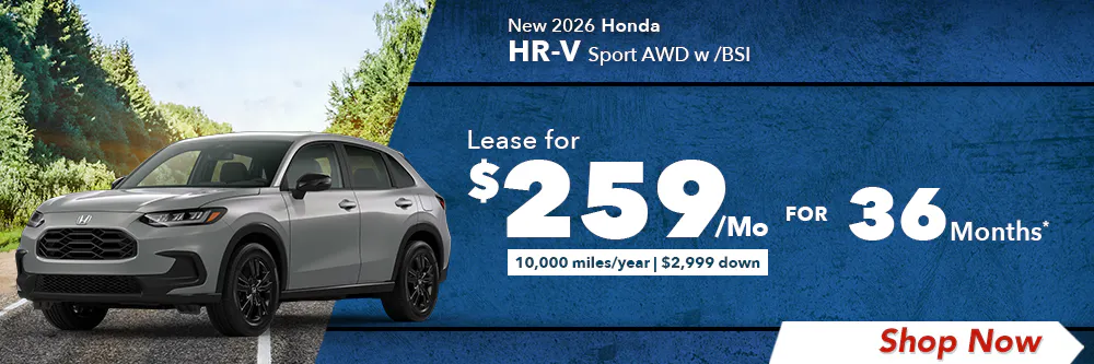 New 2026 Honda HR-V Sport AWD w /BSI | Diehl Honda of Massillon