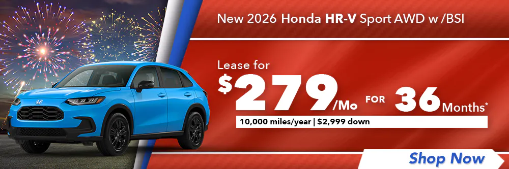 New 2026 Honda HR-V Sport AWD w /BSI | Diehl Honda of Massillon