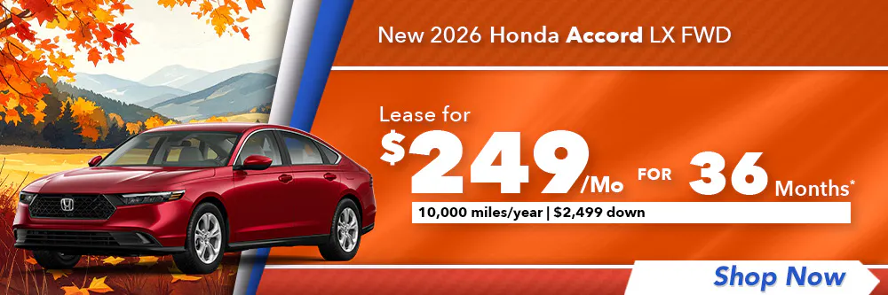New 2026 Honda Accord LX FWD | Diehl Honda of Massillon