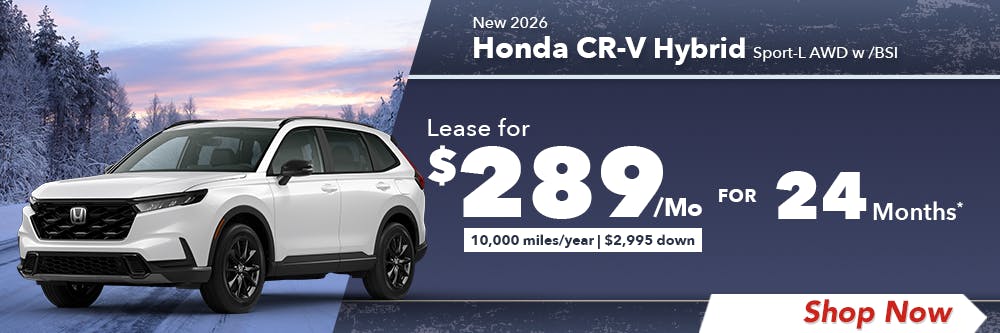 New 2026 Honda CR-V Hybrid Sport-L AWD w /BSI | Diehl Honda of Massillon