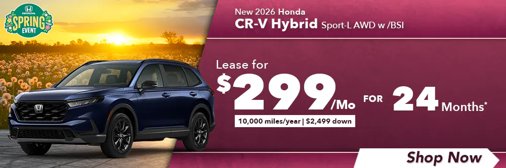 New 2026 Honda CR-V Hybrid Sport-L AWD w /BSI | Diehl Honda of Massillon