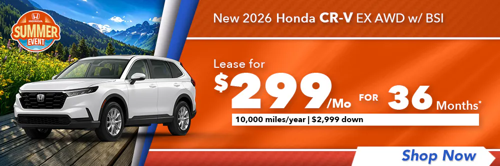 New 2026 Honda CR-V EX AWD w/ BSI | Diehl Honda of Massillon