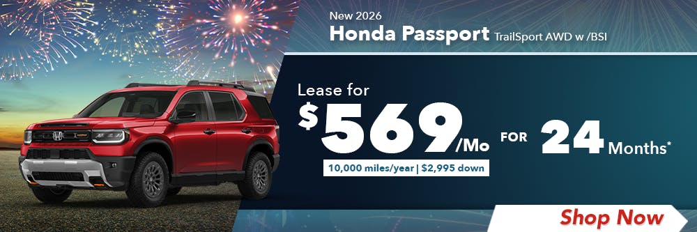 New 2026 Honda Passport TrailSport AWD w /BSI | Diehl Honda of Massillon