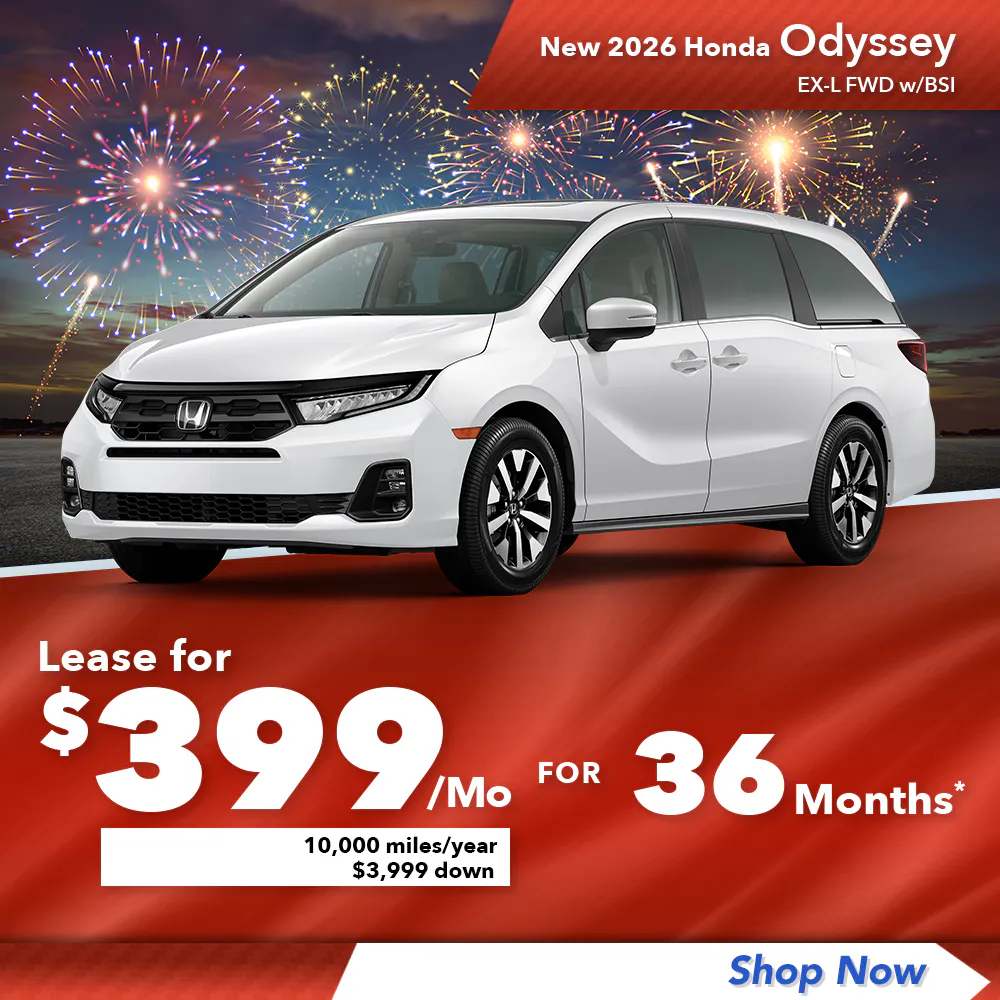 New 2026 Honda Odyssey EX-L FWD w/BSI | Diehl Honda of Massillon