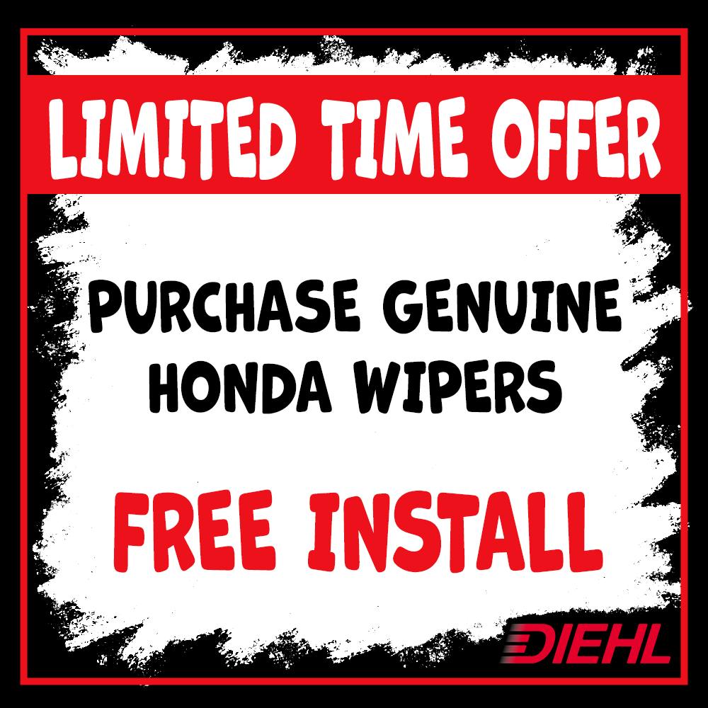 Free Wiper Install! | Diehl Honda of Massillon