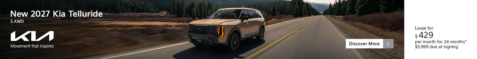 New 2027 Kia Telluride S AWD