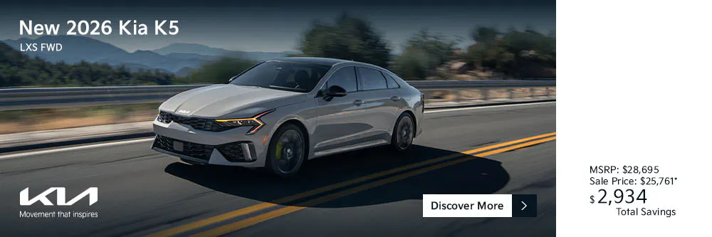 New 2026 Kia K5 LXS FWD | Diehl Kia of Beaver