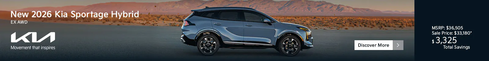 New 2026 Kia Sportage Hybrid EX AWD