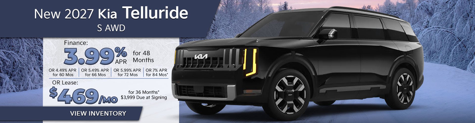 New 2027 Kia Telluride S AWD