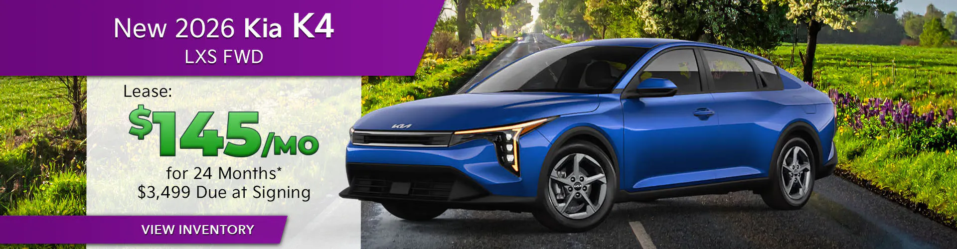 New 2026 Kia K4 LXS FWD