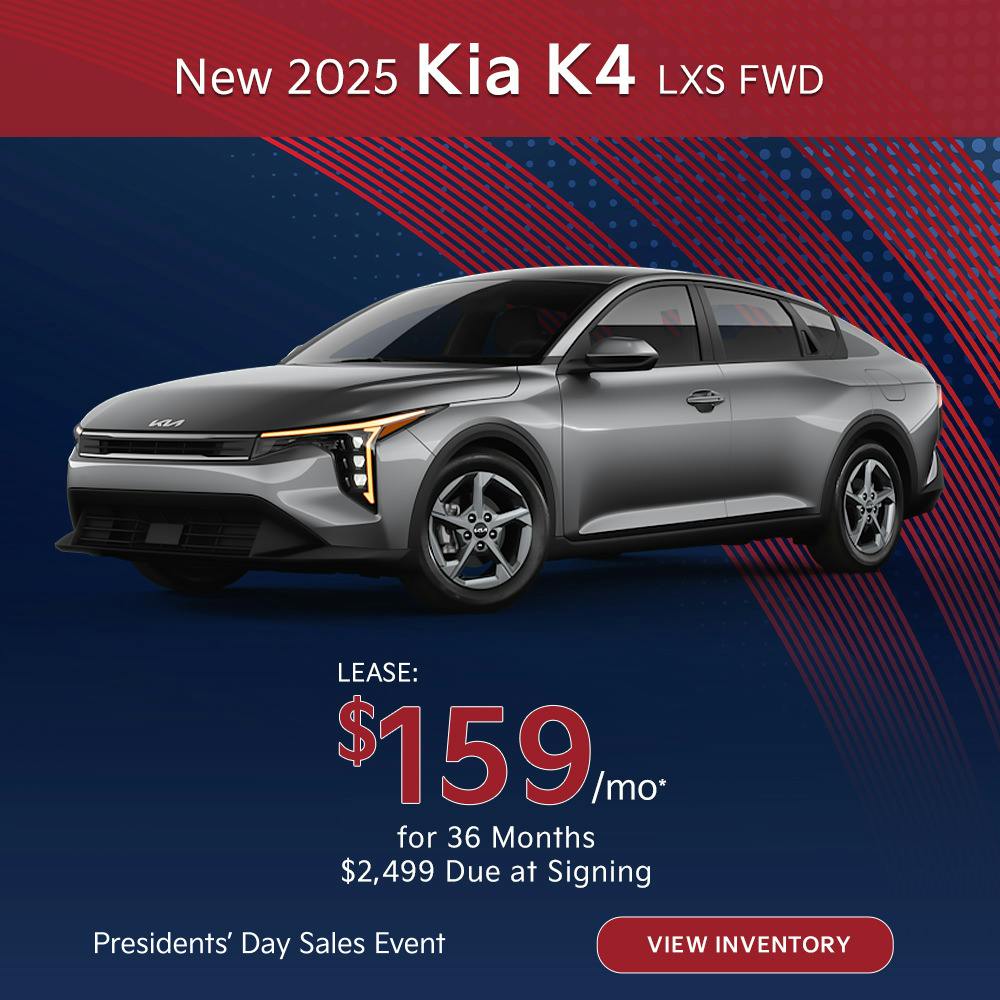 New 2025 Kia K4 LXS FWD | Diehl Kia of Beaver