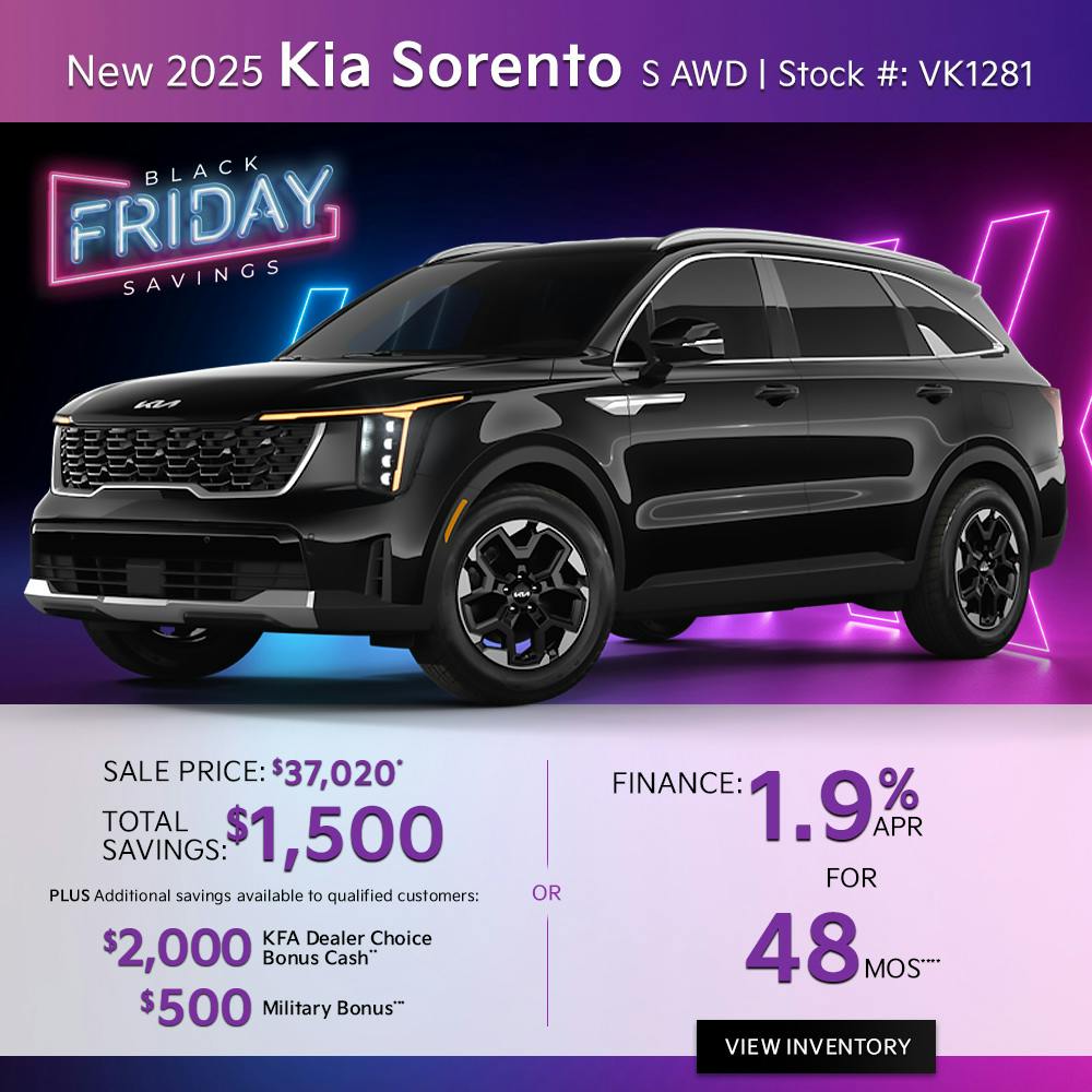 New 2025 Kia Sorento S AWD