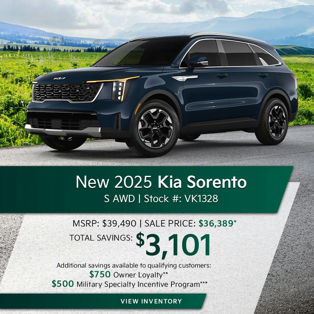 New 2025 Kia Sorento S AWD