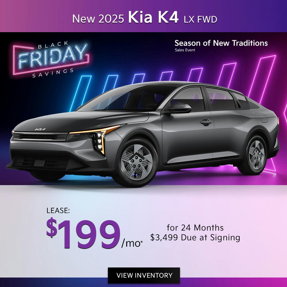 New 2025 Kia K4 LX FWD