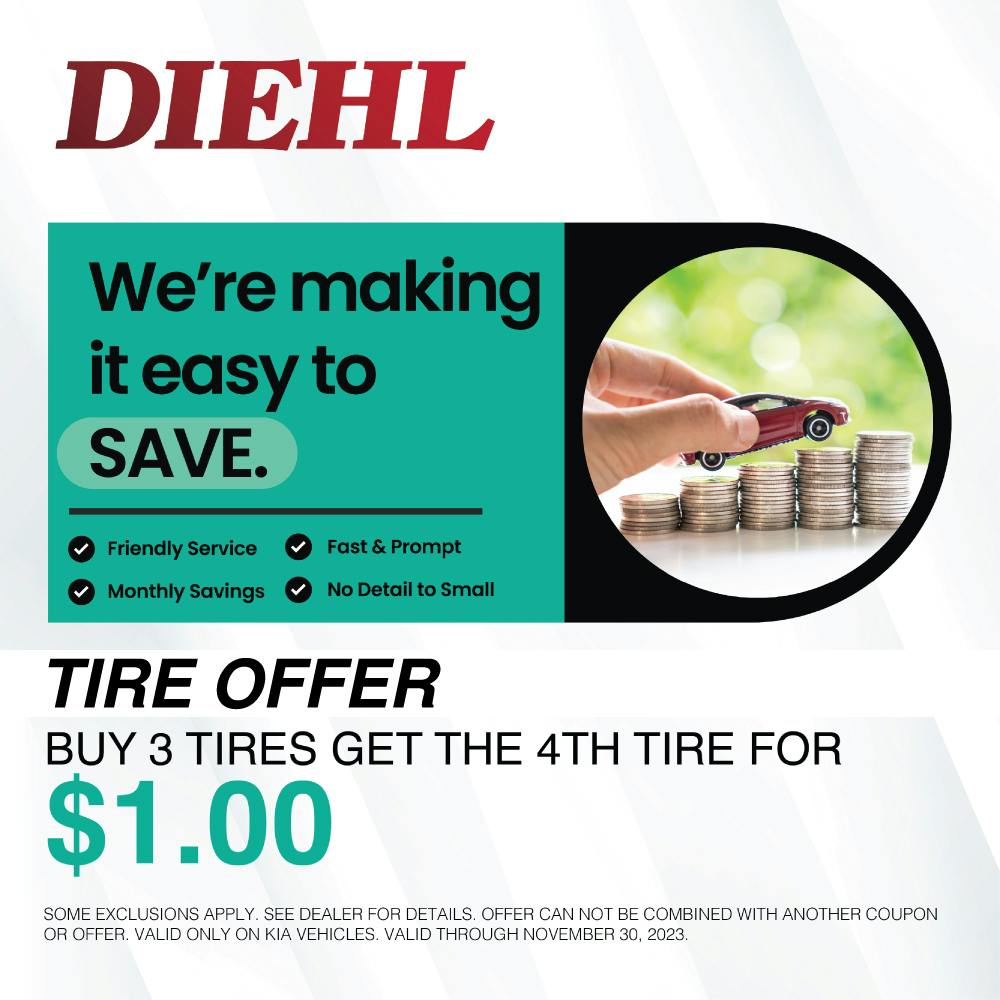 Tire Offer | Diehl Kia of Beaver