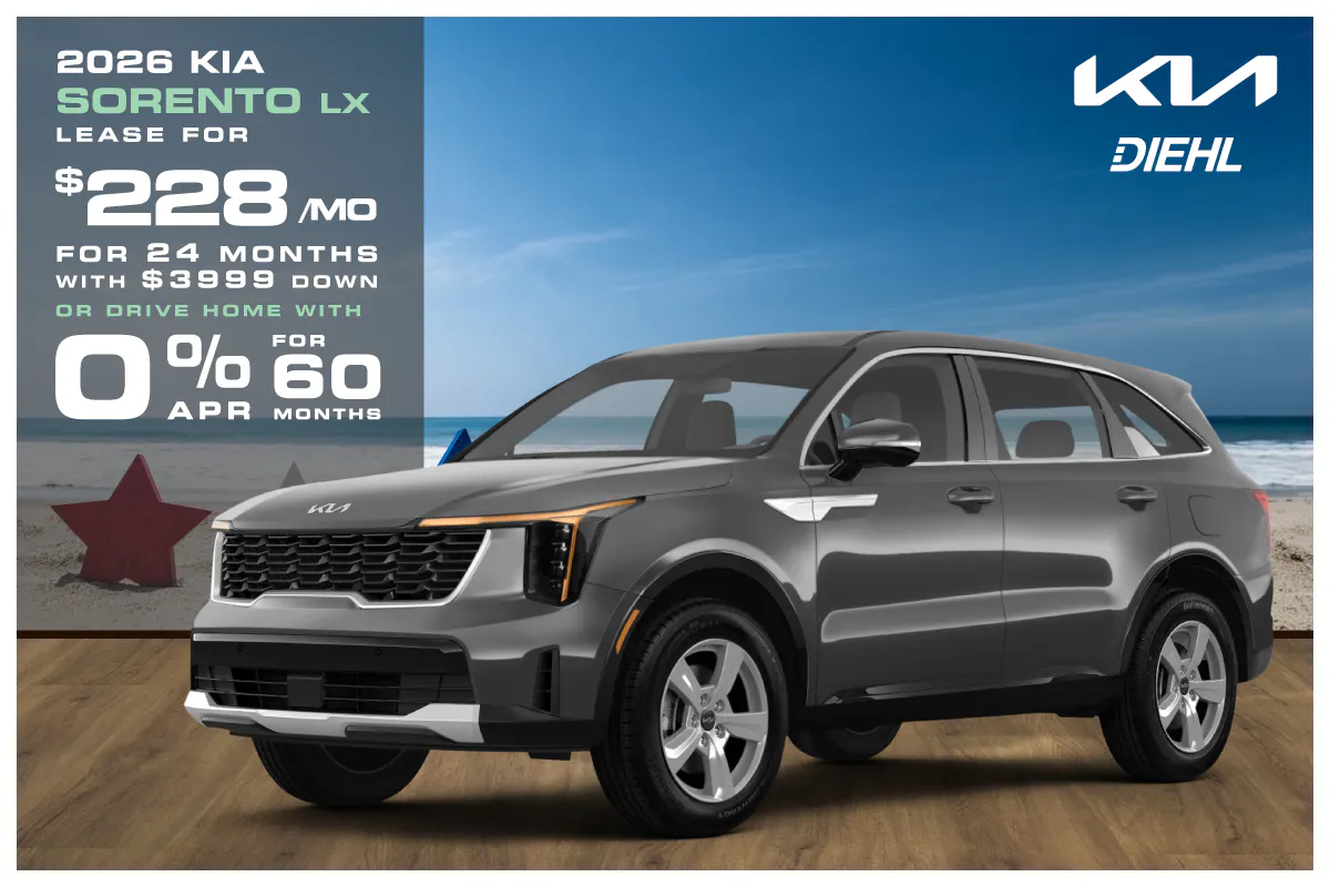 New 2026 Kia Sorento LX FWD | Diehl Kia of Hermitage