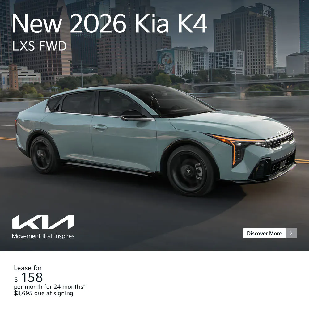 New 2026 Kia K4 LXS FWD