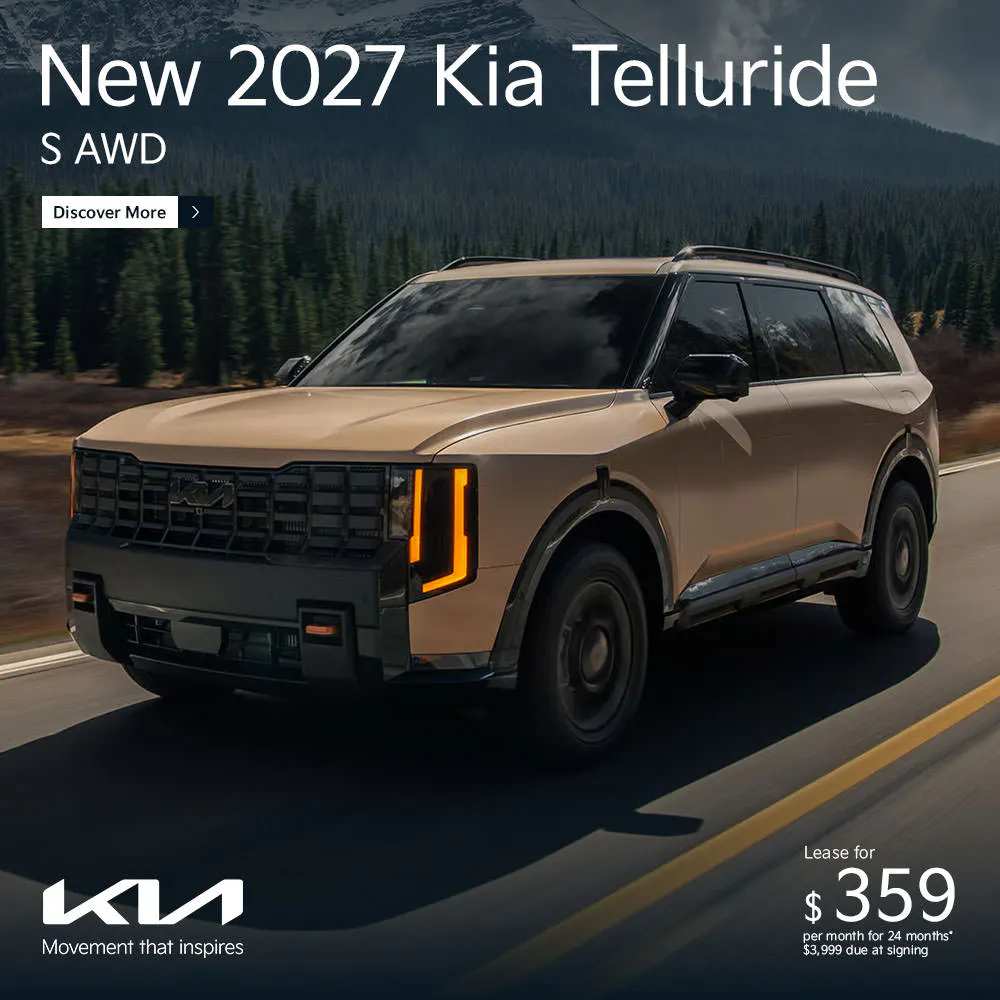 New 2027 Kia Telluride S AWD | Diehl Kia of Hermitage