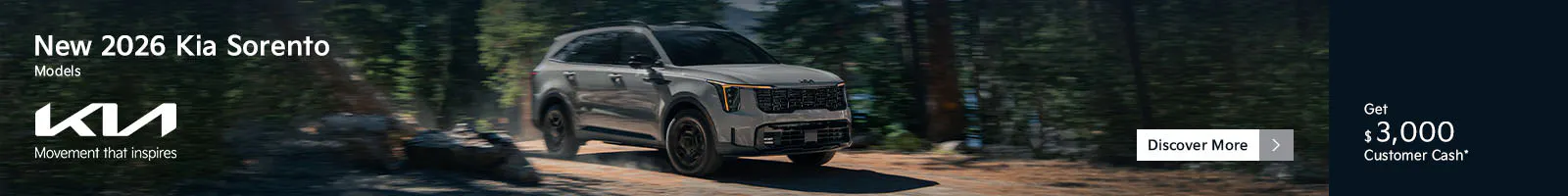 New 2026 Kia Sorento Models