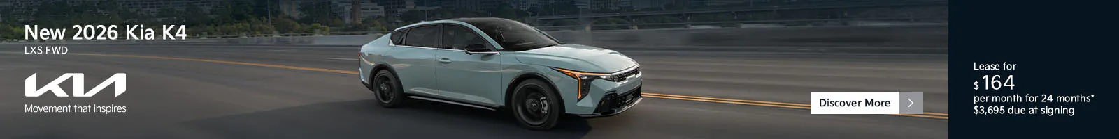 New 2026 Kia K4 LXS FWD
