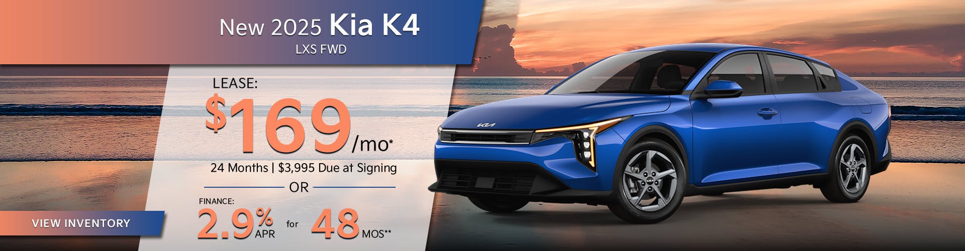 New 2025 Kia K4 LXS FWD