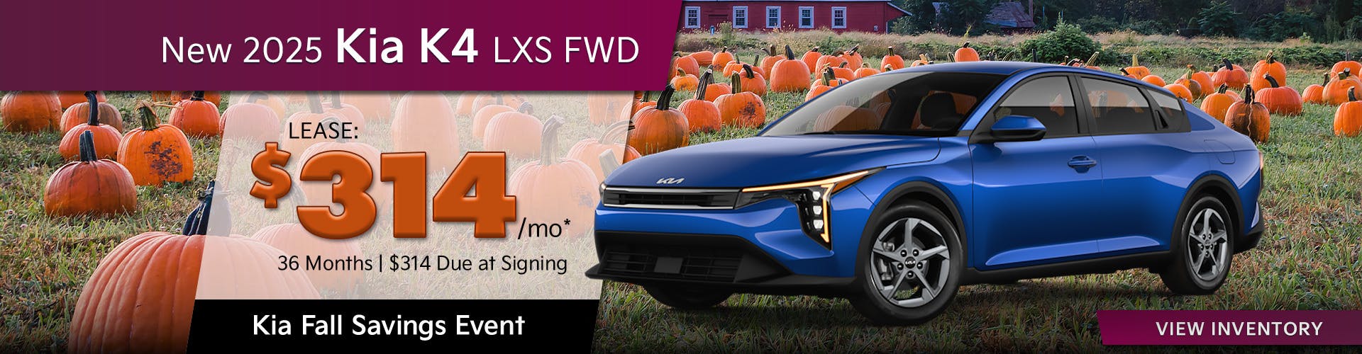 New 2025 Kia K4 LXS FWD