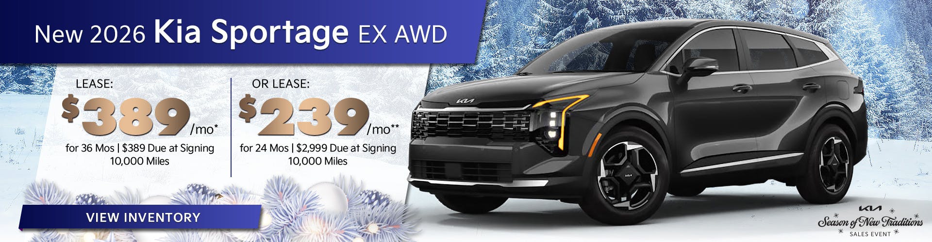 New 2026 Kia Sportage EX AWD