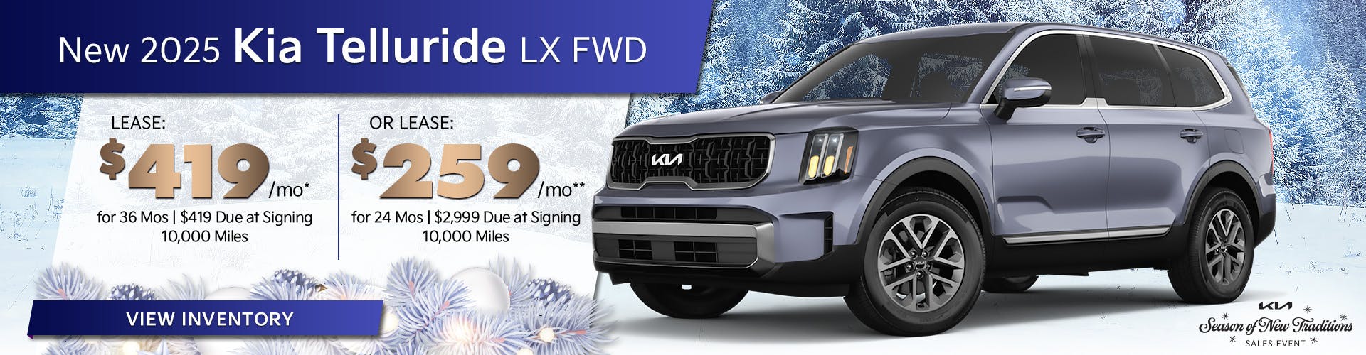 New 2025 Kia Telluride LX FWD