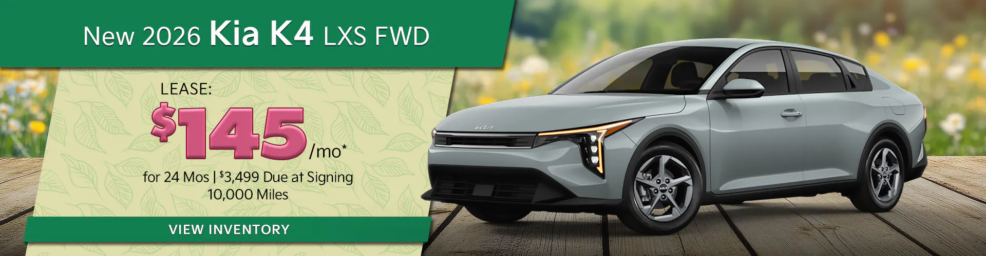 New 2026 Kia K4 LXS FWD