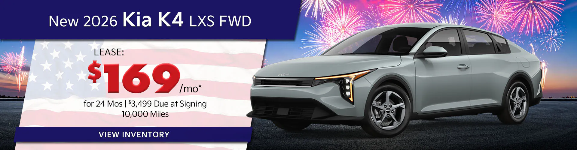 New 2026 Kia K4 LXS FWD