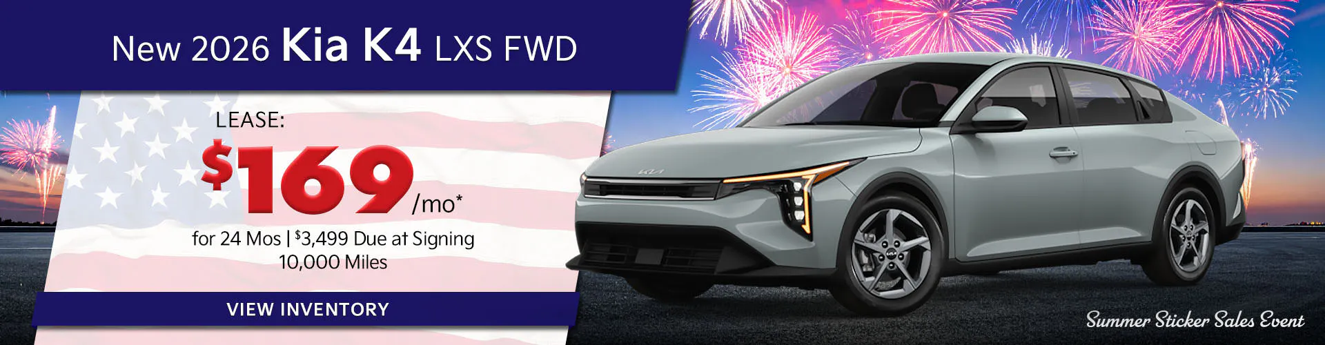 New 2026 Kia K4 LXS FWD