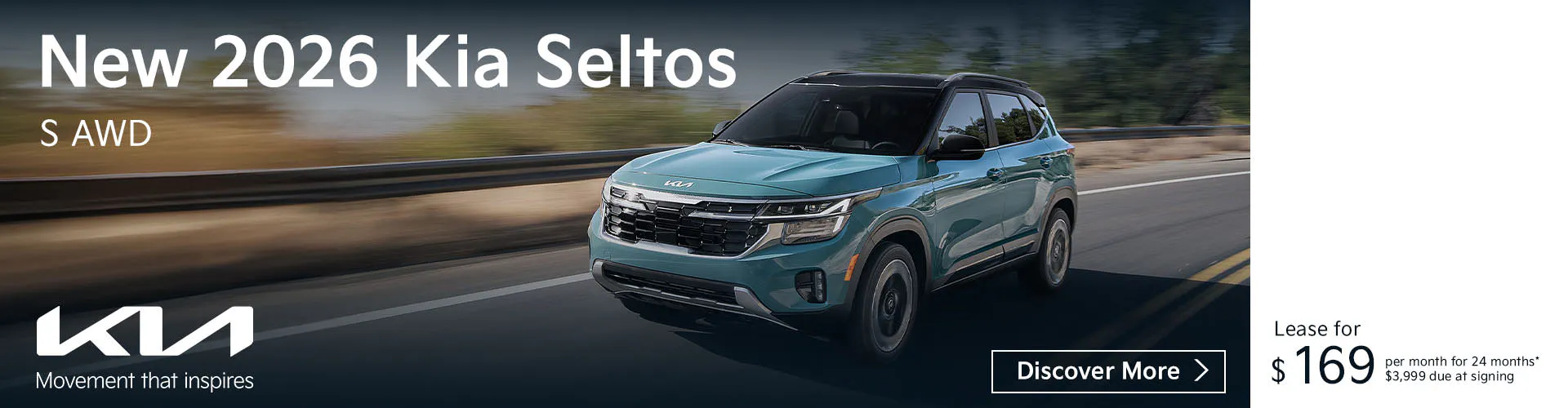 New 2026 Kia Seltos S AWD