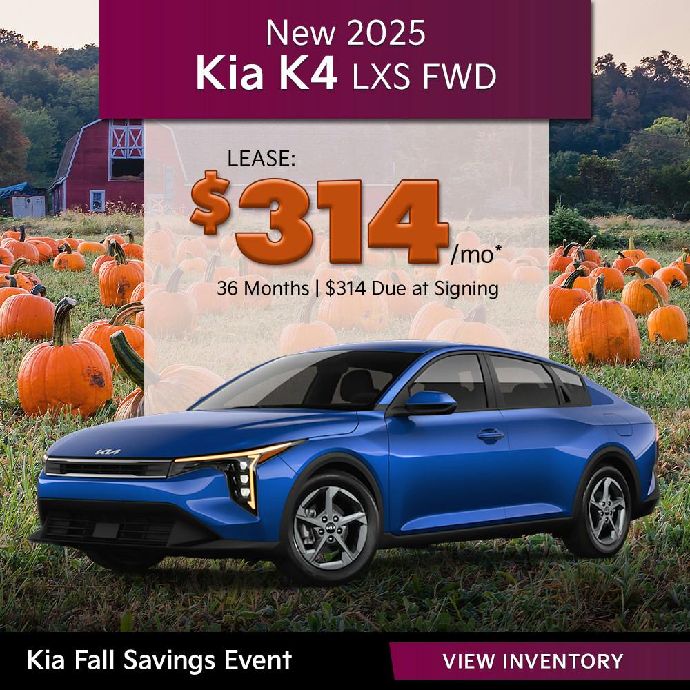 New 2025 Kia K4 LXS FWD
