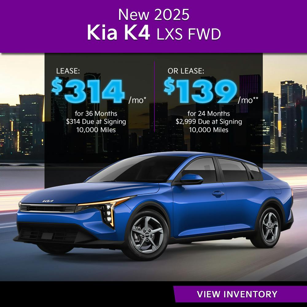 New 2025 Kia K4 LXS FWD