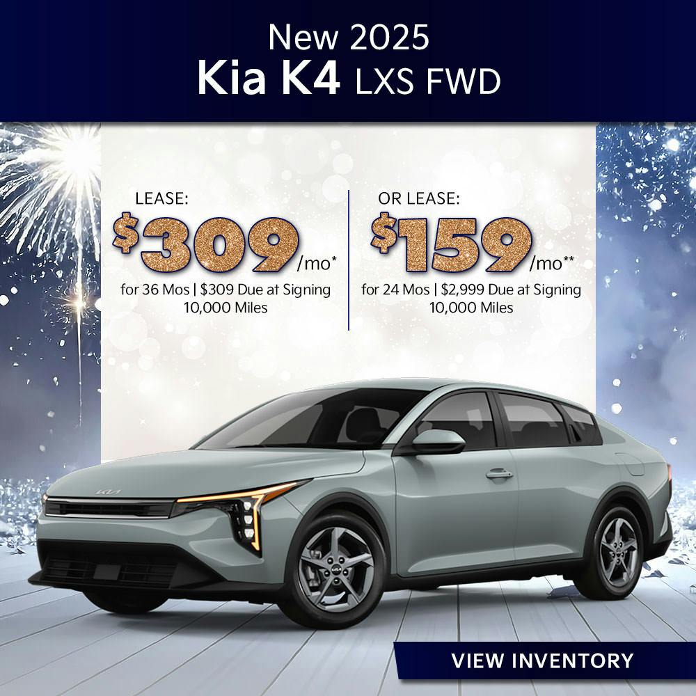 New 2025 Kia K4 LXS FWD