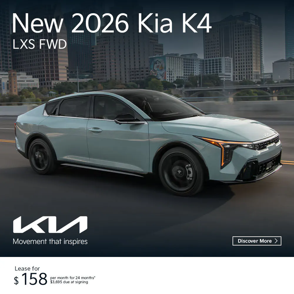 New 2026 Kia K4 LXS FWD