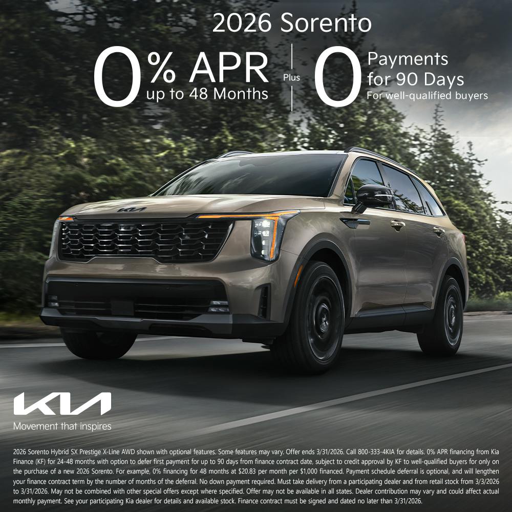 2026 Sorento 0% APR