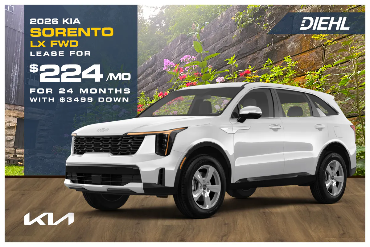 New 2026 Kia Sorento LX FWD | Diehl Kia of Hermitage