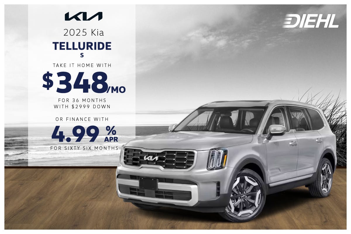 New 2025 KIA Telluride S | Diehl Kia of Hermitage