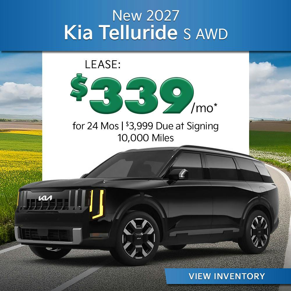 New 2027 Kia Telluride S AWD | Diehl Kia of Hermitage